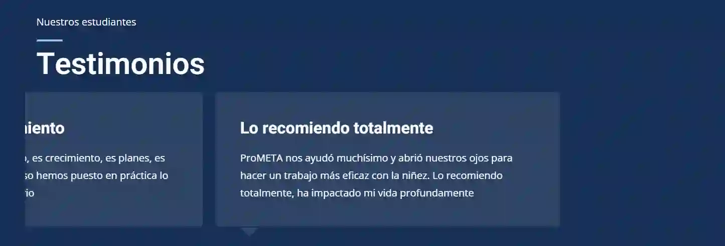 screenshot of the site showing an element alignment error
